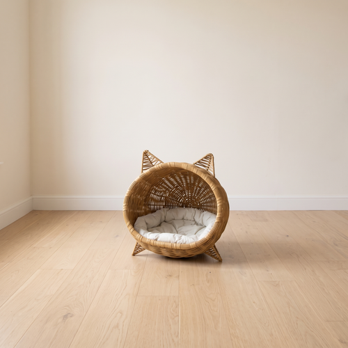 Aria | Imitation Rattan Woven Cat House Breathable All Season Cottage