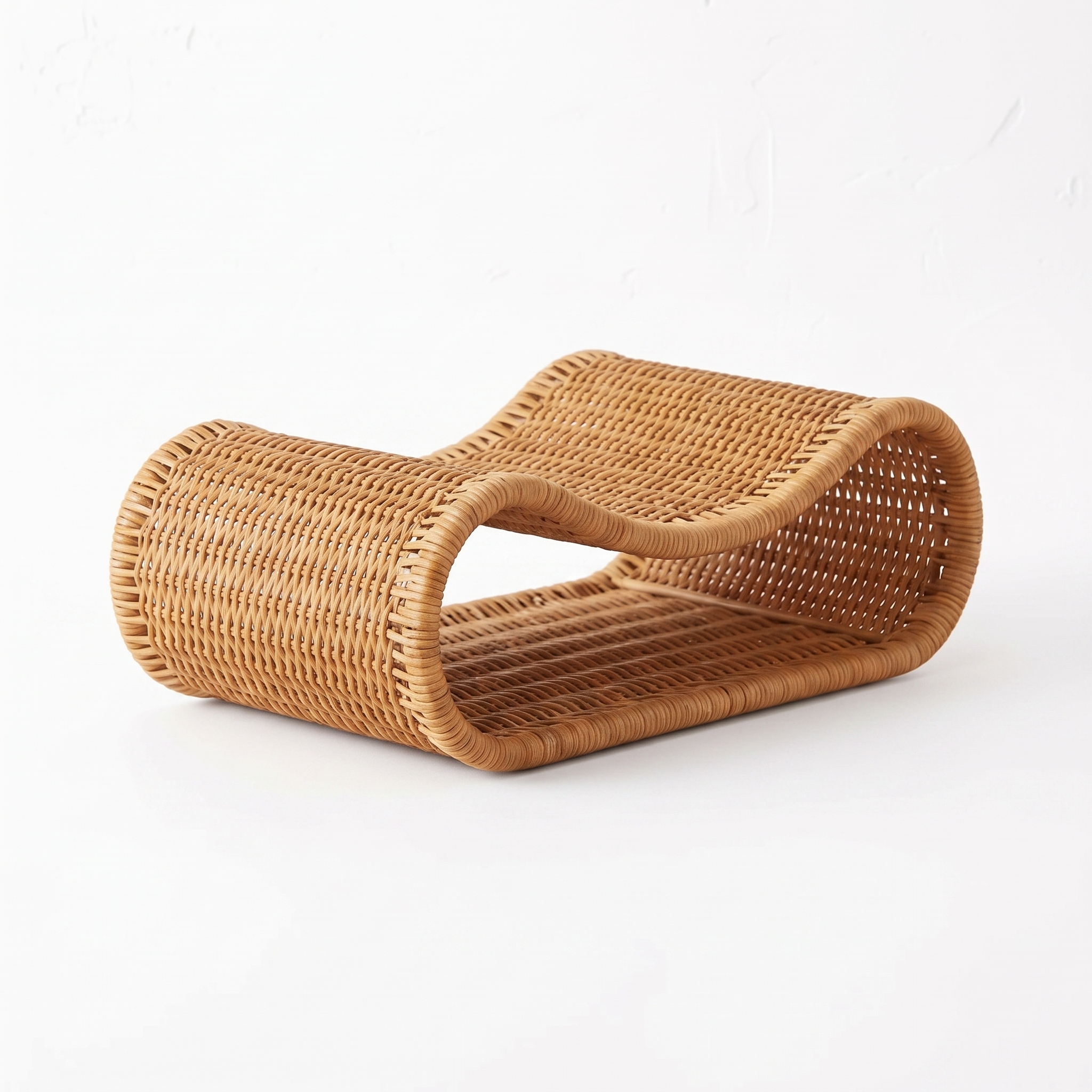 Cesta woven rattan storage basket on a white background