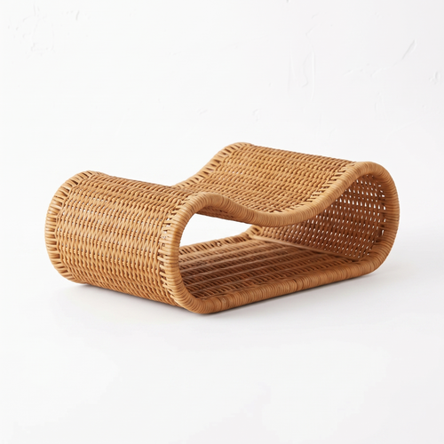 Cesta | Woven Rattan Storage Basket Open Ended Organizer for Pet Supplies