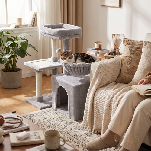 Halden | Cat Activity Tower with Big Hammock and Removable Top Perch