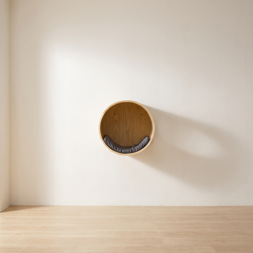 Ledge | Wall Mounted Solid Wood Cat Climbing Shelf and Springboard