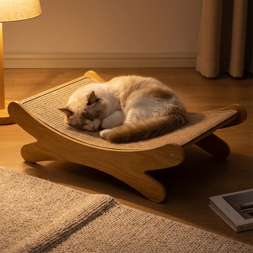 Lounge | 2 in 1 Cat Scratch Pad and Breathable Lounge Bed for Indoor Outdoor