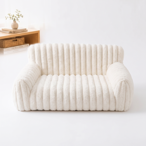 Loveseat | Corduroy Fleece Cat Couch with Removable Washable Cover