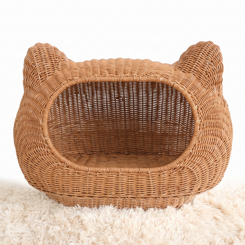 Verano | Woven Rattan Cat Villa with Removable Roof for All Season Warmth