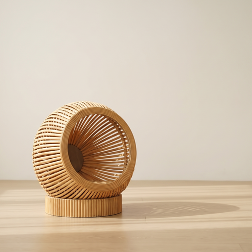 Verdano | Handmade Bamboo Vine Woven Cat and Dog Bed for Four Season Use