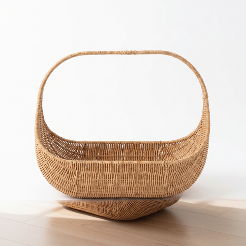 Willow | Handwoven Wicker Cat Basket Bed for Living Rooms