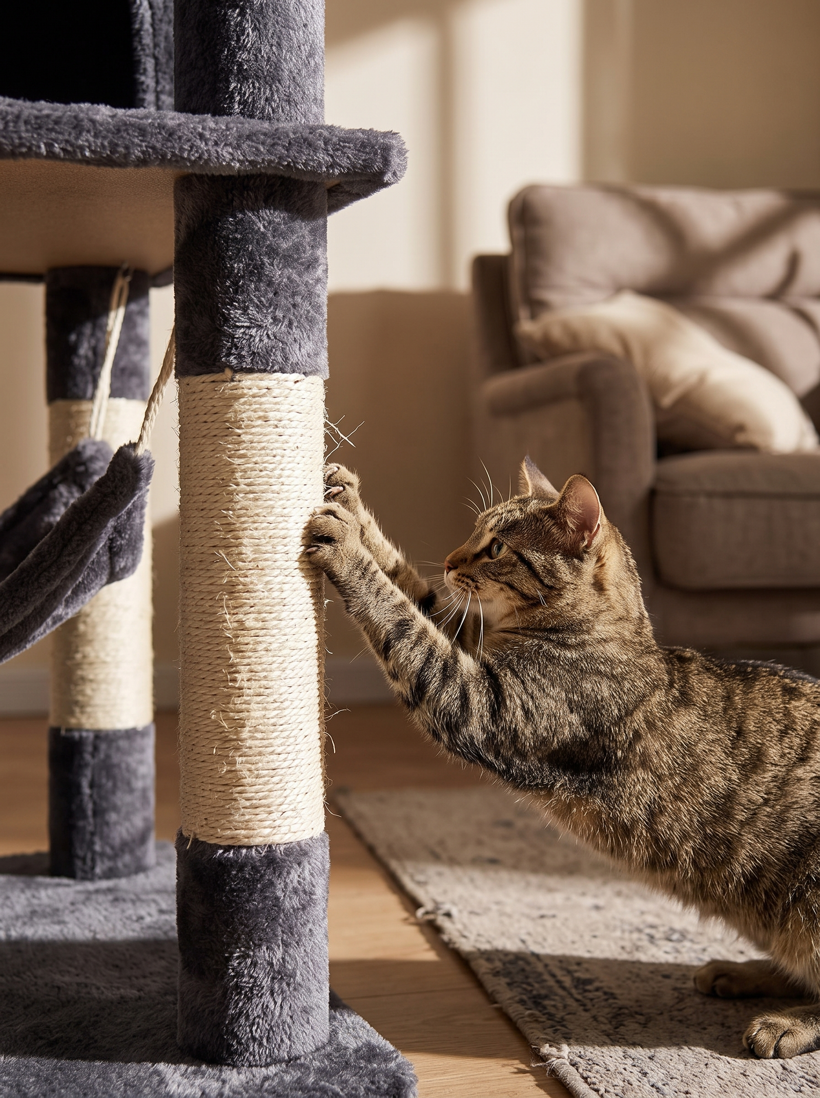 Sisal where the claws go