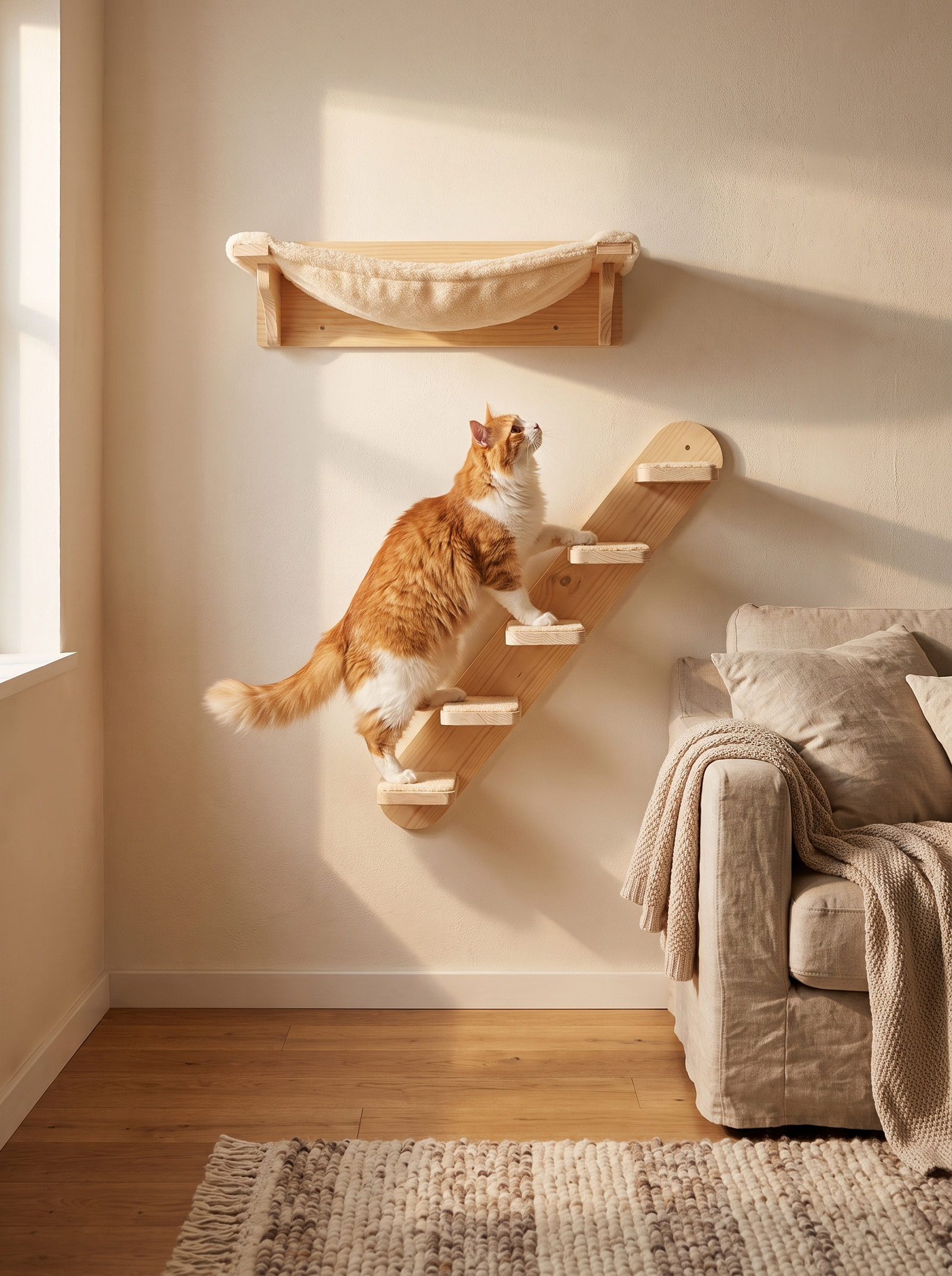 Climbing without floor space