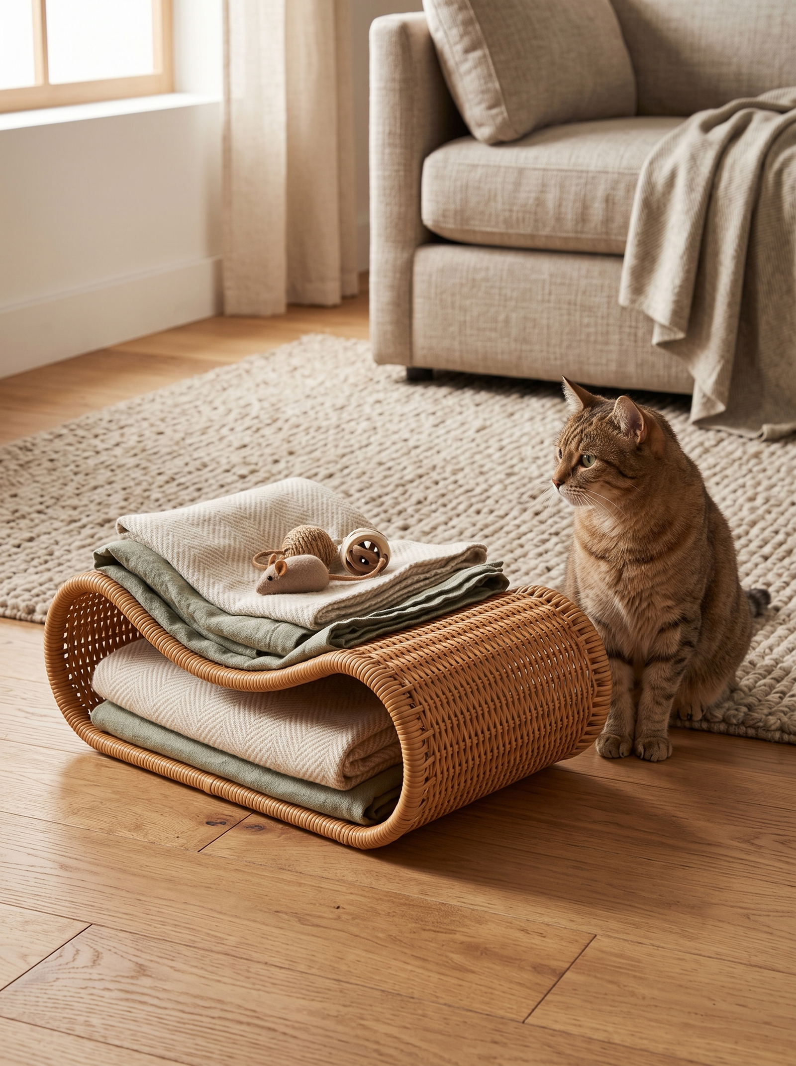 A basket the cat claims