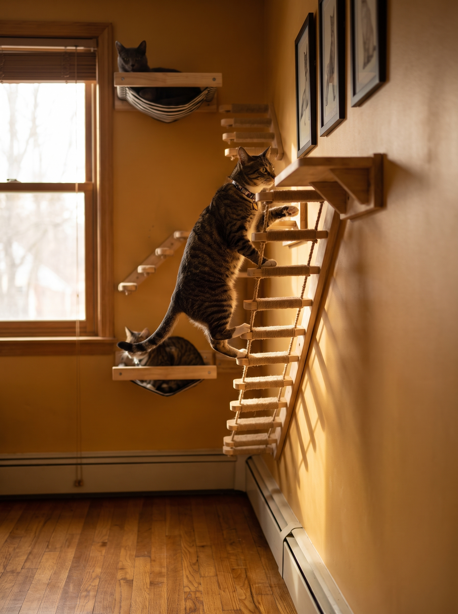 A ladder between levels