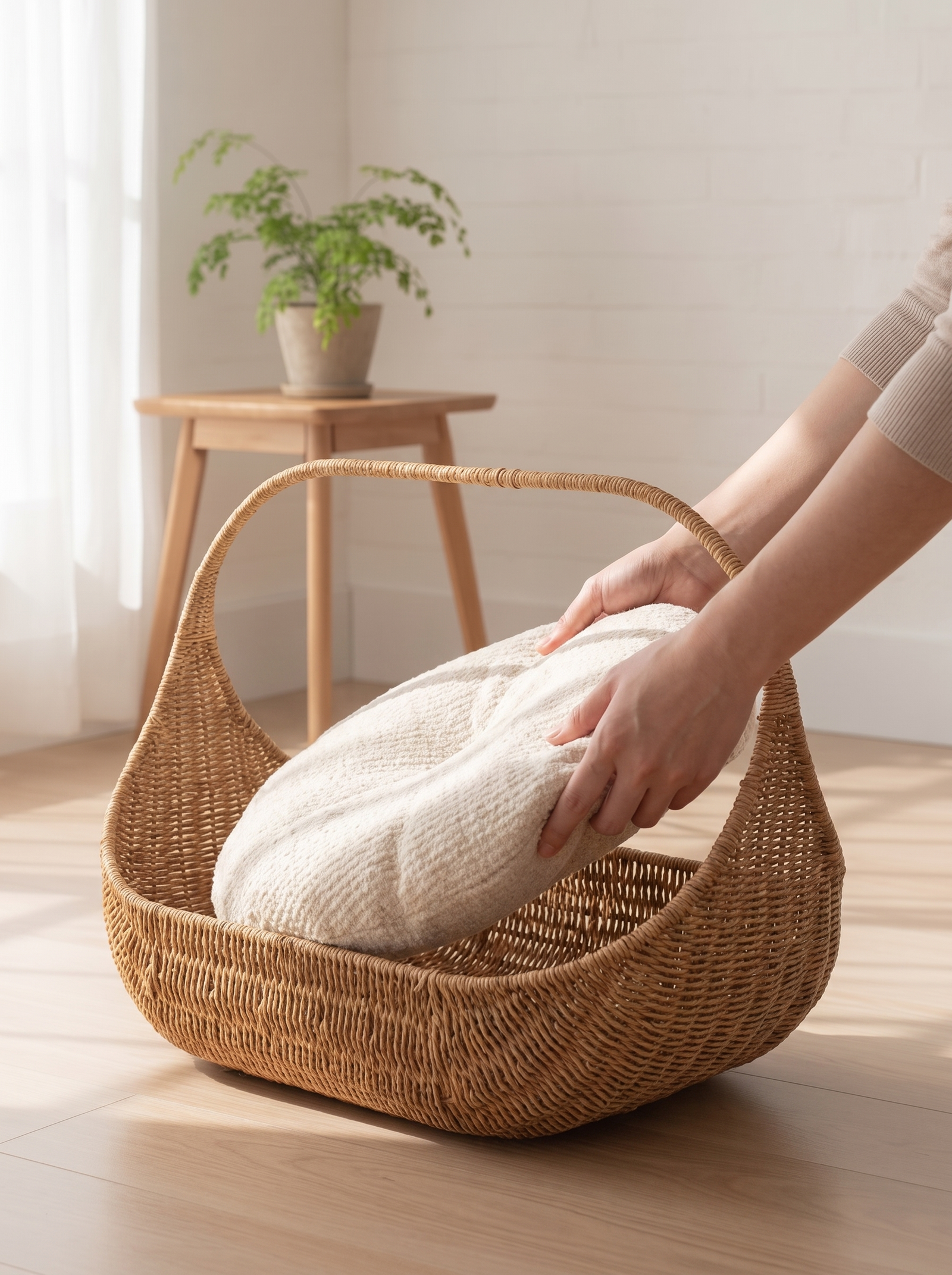 The cushion washes