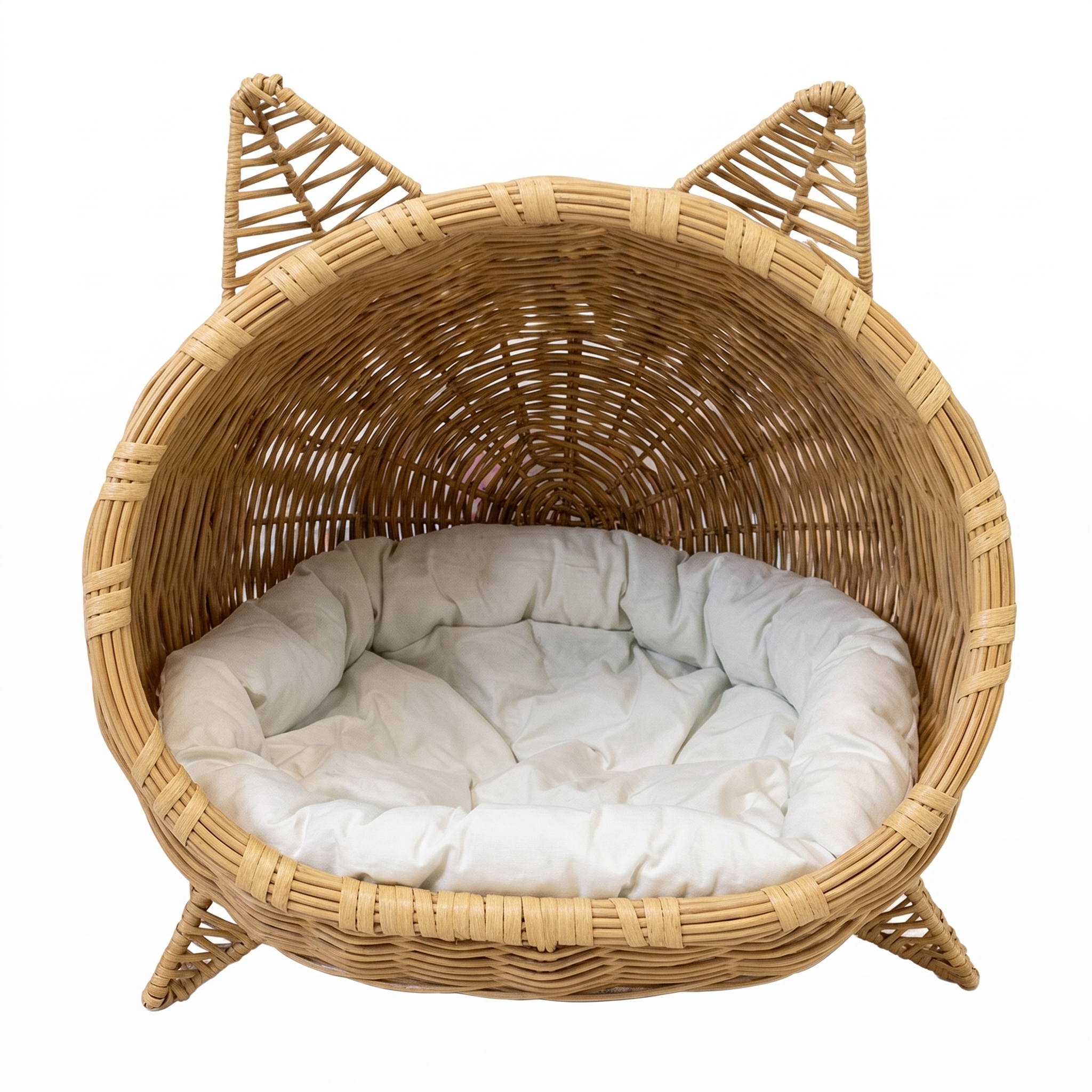 Aria | Imitation Rattan Woven Cat House Breathable All Season Cottage